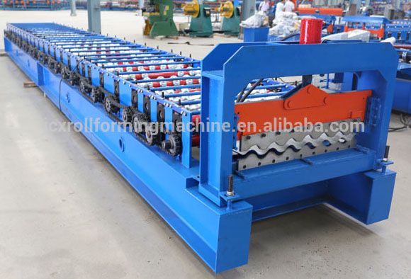 Galvanized corrugated steel sheet tile making machine